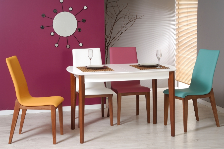 Mutfak Masa Sandalye Takımı Renkli